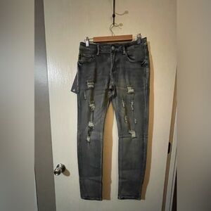 Men’s ZLZ Distressed Slim Fit Jeans Size 30W NWT